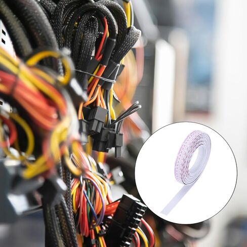 MECCANIXITY 26AWG IDC Wire Flat Ribbon Cable 3 m/9.8ft Length 1.3mm Pitch 6 Pin Red and White for JTAG/ISP Connecting in Saudi Arabia