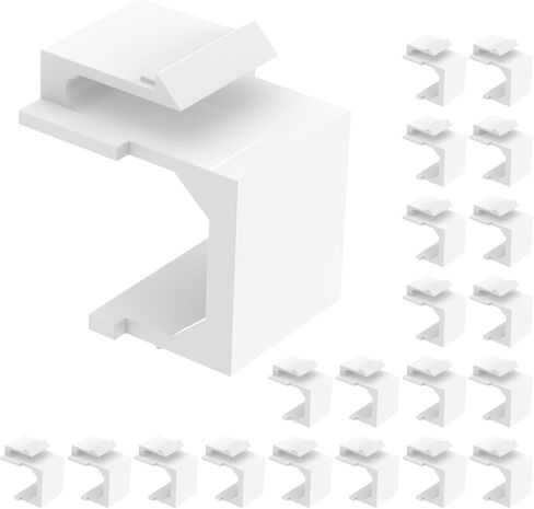 Blank Keystone Jack Inserts Keystone Jack for Keystone Wall Plate and Patch Panel 20 Pack White in Kuwait