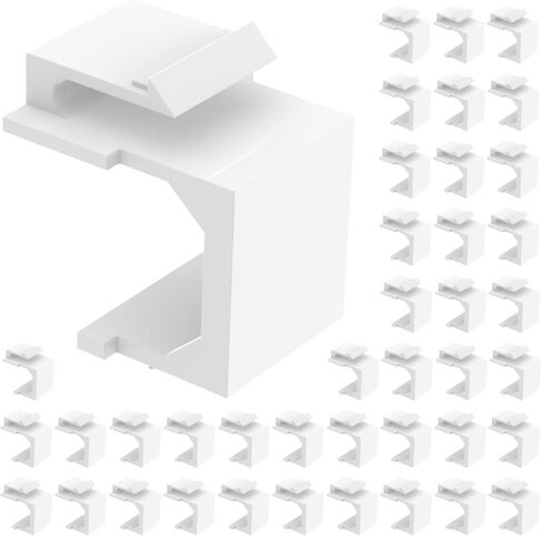 Blank Keystone Jack Inserts Keystone Jack for Keystone Wall Plate and Patch Panel 20 Pack White in Kuwait