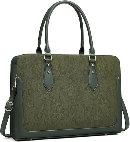 Laptop Bag for Women 15.6 Inch Work Tote Bag for Women,Leather Computer Bags Waterproof Tote Professional Briefcase,Large Capacity Business Office Bag for Work in Saudi Arabia