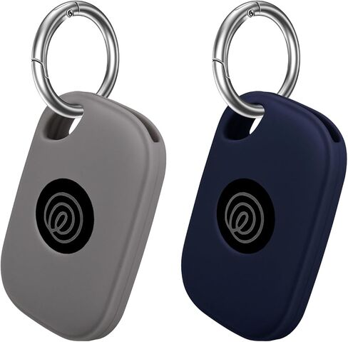 Silicone Case for Tile Pro 2024 with Keychain, 2 Pack Anti-Scratch Protective Cover for Tile Tracker (Pink/Purple) in Saudi Arabia
