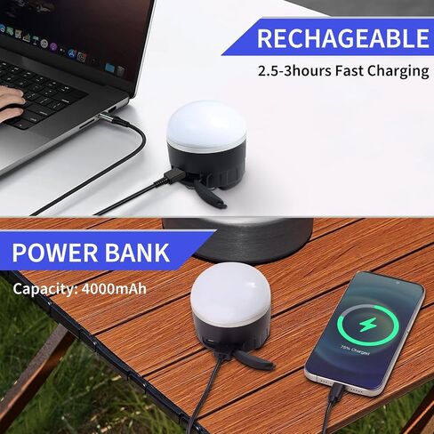LED Camping Lantern القابلة لإعادة الشحن ، أساسيات CAMP ، تغيير لون RGB ، 1000 لتر ، 4 أوضاع ضوئية ، قاعدة مغناطيسية ، مقاومة للماء IP65 ، فانوس محمول للتخييم ، المشي لمسافات طويلة ، الأعاصير وانقطاع التيار الكهربائي in Kuwait
