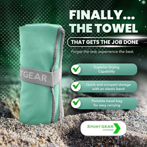 Quick Dry Camping & Travel Towel-Microfiber Travel Sports Towel, Microfiber Beach & Gym Sweat Towels For Men & Women Body, Travel Towels Fast Drying Lightweight, Quick Dry Towels For Travel in Kuwait