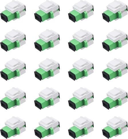Xunsomten-10pcs SC/UPC ألياف مقرنة Keystone Jack Module للوحة التصحيح وألواح الجدار محول كابل الألياف SC SC Singlemode in Kuwait