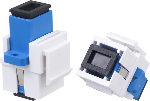 Xunsomten-10pcs SC/UPC ألياف مقرنة Keystone Jack Module للوحة التصحيح وألواح الجدار محول كابل الألياف SC SC Singlemode in Kuwait