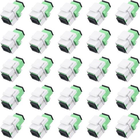 Xunsomten-10pcs SC/UPC ألياف مقرنة Keystone Jack Module للوحة التصحيح وألواح الجدار محول كابل الألياف SC SC Singlemode in Kuwait