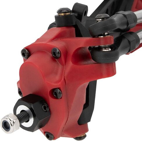 REDSPIDER Front & Rear Portal Nylon Axles with Steel Gears and Metal Bearings， for Axial SCX10 SCX10 II 90046 90047 1/10 rc Crawler axles Upgrade Pasrts. (Black) in Saudi Arabia