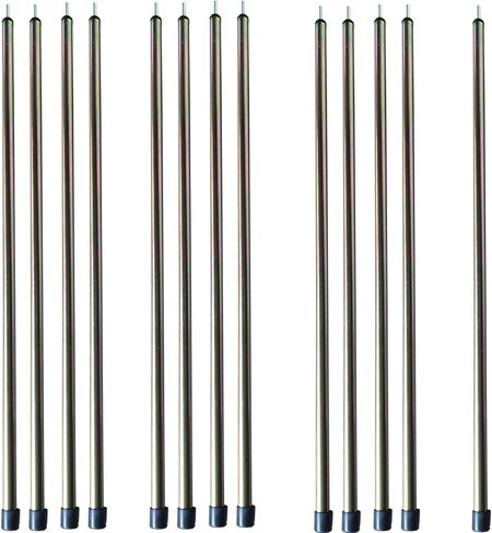 Danchel Outdoor Guy Short Guy Poles لتخييم خيمة Canvas Bell ، وملحقات Glamping Glamping القطب غير المعدلة للرياح ، 80 سم/31.5 '' in Kuwait