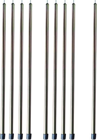 Danchel Outdoor Guy Short Guy Poles لتخييم خيمة Canvas Bell ، وملحقات Glamping Glamping القطب غير المعدلة للرياح ، 80 سم/31.5 '' in Kuwait