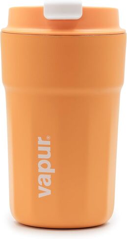 Vapur All Purpose Reusable Insulated Tumbler Cup with Flip Top Lid, Perfect for Morning Coffee and IceCold Drinks, Ideal for Travel and Fits in Most Cup Holders, 12 Ounce, Apricot, Pack of 1 in Saudi Arabia