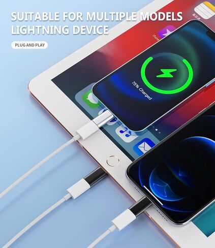 27W USB C أنثى إلى Lightning Male Fast Charger Adapter (3Pack) Type-C Port Charge Cord Colling Compling Data Sync Cable for iPhone 14 13 12 11 Pro Max Mini XS SE 7 8 X XR plus iPad Air in Kuwait