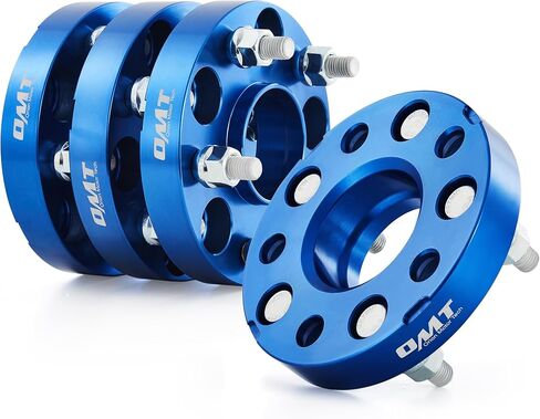 Orion Motor Tech Hub Centric 5x114.3 فواصل عجلات، 1 بوصة فواصل عجلات زرقاء مع مسامير M12x1.5 متوافقة مع Honda Accord Honda Civic Honda CRV Acura RSX Acura TL، طقم فاصل عجلة تجويف 64.1 مم، 4 قطع in Saudi Arabia