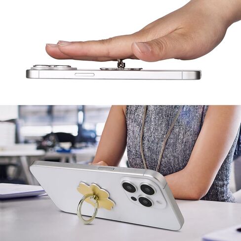 4pc-Cell Phone Ring Stand,Cell Phone Ring Holder Flower,360 Rotate and 180°Angle Adjustable Metal Finger Ring Socket Grip Kickstand for Smartphones in Kuwait
