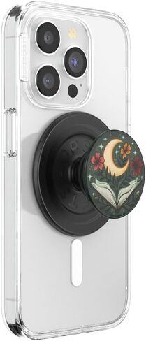 PopSockets Round Phone Grip Compatible with MagSafe, Adapter Ring Included, Phone Holder, Wireless Charging Compatible - One More Chapter Gloss in Saudi Arabia