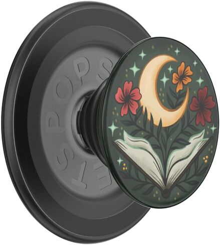 PopSockets Round Phone Grip Compatible with MagSafe, Adapter Ring Included, Phone Holder, Wireless Charging Compatible - One More Chapter Gloss in Saudi Arabia