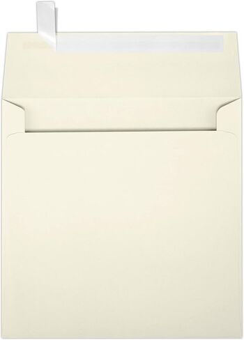LUXPaper Square Invitation Envelopes | Peel & Press | 7 1/2" x 7 1/2" | Ruby Red | 80lb. Text | 50 Qty in Saudi Arabia