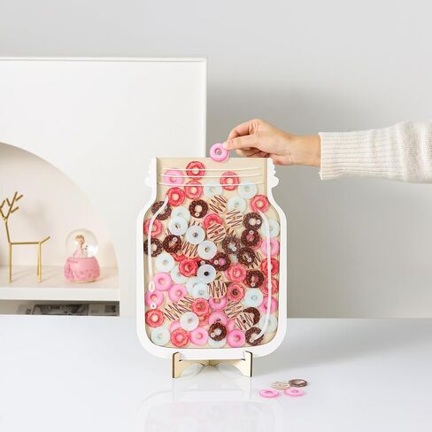 Ettonsun Reward Jars for Kids Magnetic Reward Jar Star Jar Reward System Reward Star Chart for Kids Behavior Chart for Classroom Rewards for Students (Doughnut) in Kuwait