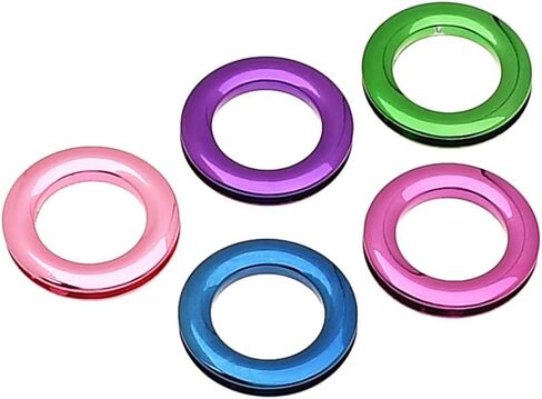 SZSJINMOORE 4Pcs 1 Inch Metal Round Screw-in Eyelet Zinc Alloy Screw Together Grommets Bag Loop Strap Connector Rings Handbag Purse Accessories (Light Gold) in Saudi Arabia