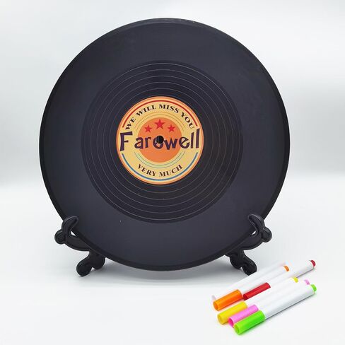 Vinyl Record Sweet 16 Birthday Decorations 11.6"X11.6", 16th birthday decorations Party Favor Sign Poster, 16th Birthday Guest Book Alternative, Great Sweet 16 Gifts for Girls or Boys (16 Years Old) in Saudi Arabia
