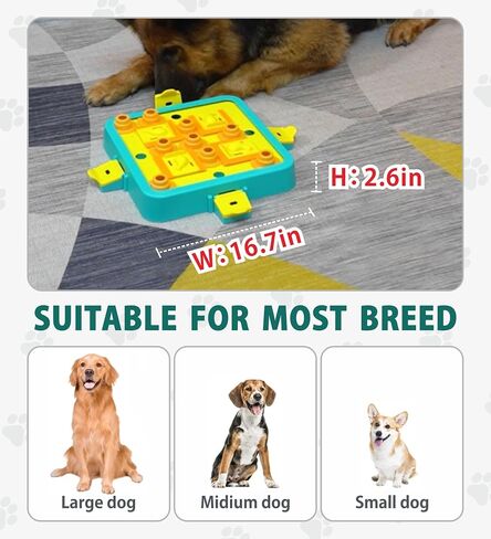 Dog Puzzle Toy - Food Treat Puzzles for Dogs, Level Adjustable in Saudi Arabia