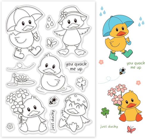 GLOBLELAND Cow Clear Stamps for DIY Scrapbooking Decor Animals Flower Animal Sunflower Transparent Silicone Stamps for Making Cards Photo Album Decor in Saudi Arabia
