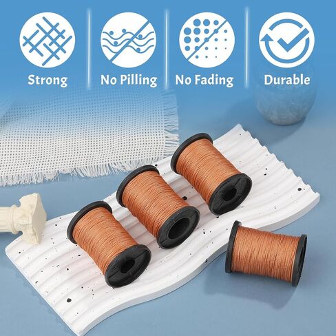 Upholstery Sewing Thread, 4 Packs Thread for Sewing, Strong Repair Upholstery Thread for Hand Sewing, Heavy Duty Thread for Furniture, Bags, Books Binding, Leather Repairing in Saudi Arabia