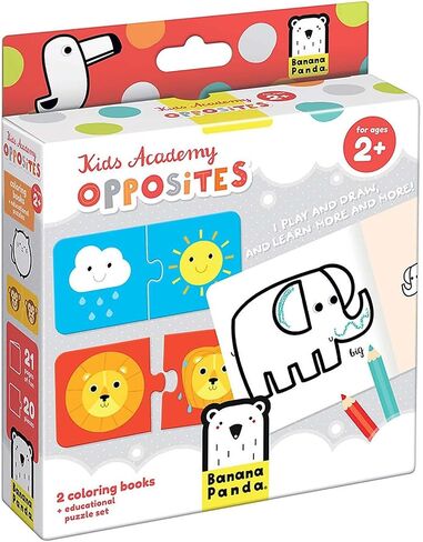 Banana Panda - Kids Academy Shapes - Includes 2 Coloring Books and 6 Educational Puzzles for Kids Ages 2 Years + in Saudi Arabia