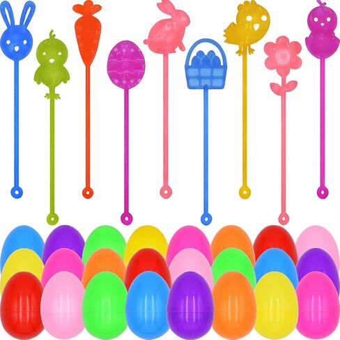 36 Pack Easter Sticky Hands Toys Easter Egg Bunny Chick Carrot Flower Basket Sticky Stretchy Toys for Kids Girls Boys Easter Basket Stuffers Easter Party Favors Gifts in Kuwait