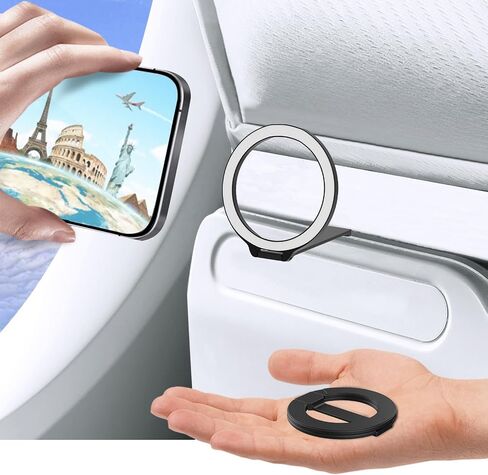 حامل هاتف مغناطيسي صغير للطائرة، حامل هاتف مغناطيسي متوافق مع MagSafe، ملحقات طيران لا غنى عنها، أساسيات السفر in Saudi Arabia