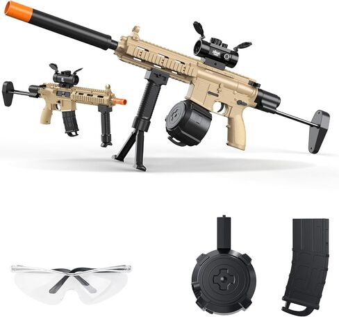 Automatic Blaster, Electric Blaster with Goggles, Fun Shooting Games, Age 18+, Green in Saudi Arabia