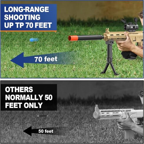 Automatic Blaster, Electric Blaster with Goggles, Fun Shooting Games, Age 18+, Green in Saudi Arabia