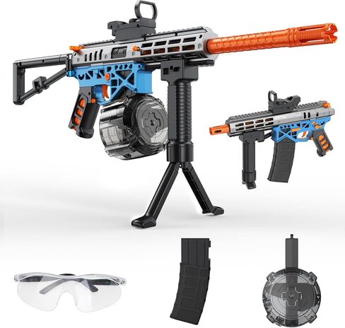 Automatic Blaster, Electric Blaster with Goggles, Fun Shooting Games, Age 18+, Green in Saudi Arabia