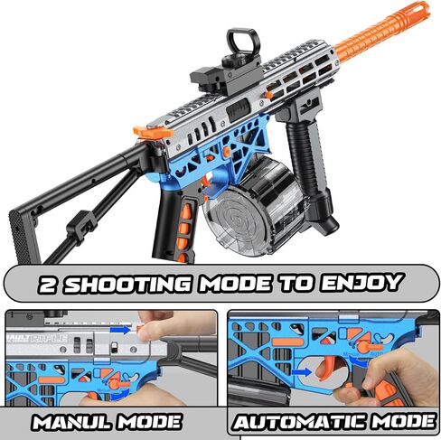 Automatic Blaster, Electric Blaster with Goggles, Fun Shooting Games, Age 18+, Green in Saudi Arabia