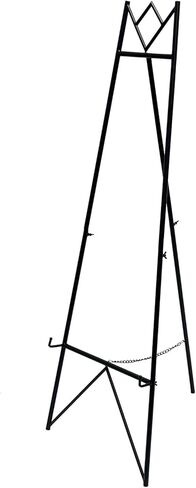 58 Inch Iron Adjustable Arts & Crafts Easels,Metal Easel Stand with Chain Support for Mirror,Floor Easels for Display Wedding Sign(Gold) in Kuwait