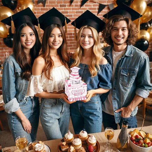Graduation Money Box for Cash Gift Pull,Gold Black Graduation Gifts Surprise Money Box with Pull Out Happy Graduation Congrat Grad Card for Class of 2025 Graduation Party Supplies High School College in Saudi Arabia