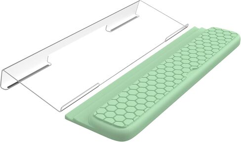iCasso Ergonomic Keyboard Stand and Wrist Rest Pad,Memory Foam with Wrist Support for Computer Laptop,Non-Slip Arm Rest Wrist Guard with Acrylic Tilted Holder for Home,Office,Gaming(Blue) in Saudi Arabia