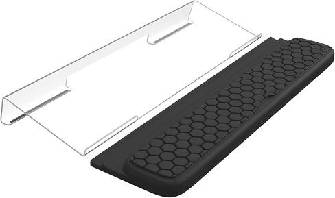 iCasso Ergonomic Keyboard Stand and Wrist Rest Pad,Memory Foam with Wrist Support for Computer Laptop,Non-Slip Arm Rest Wrist Guard with Acrylic Tilted Holder for Home,Office,Gaming(Blue) in Saudi Arabia