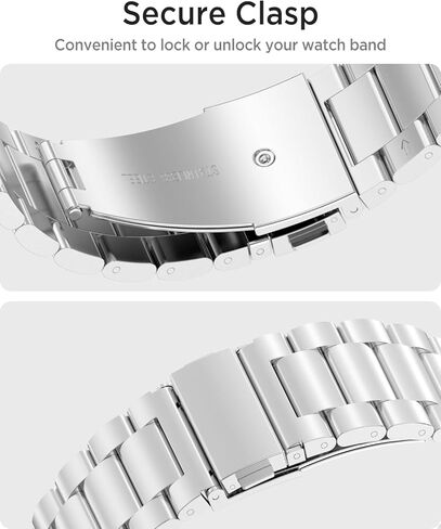 Miimall Metal Band متوافق مع Amazfit T-rex 3 ، مقاوم للماء ، خفيفة الوزن ، حزام بديل للنساء متين للنساء ، سوار معصم قابل للتعديل ، سوار من الفولاذ المقاوم للصدأ 22 مم لـ Amazfit T-Rex 3 in Kuwait