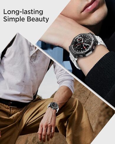 Miimall Metal Band متوافق مع Amazfit T-rex 3 ، مقاوم للماء ، خفيفة الوزن ، حزام بديل للنساء متين للنساء ، سوار معصم قابل للتعديل ، سوار من الفولاذ المقاوم للصدأ 22 مم لـ Amazfit T-Rex 3 in Kuwait