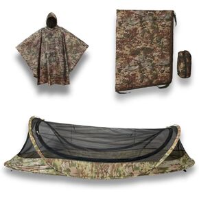 USGI Industries Adventure Pack (OCP) - Olive Drab, 1 Person, Rectangular, Adult, 175 cm x 75 cm, 3 Seasons, Sleeping Bag