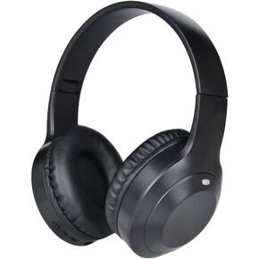 Over-Ear Bluetooth Wireless Headphones, Foldable Lightweight Headset HiFi Stereo, Music Deep Bass Comfortable Mic, Ideal for Travel and Office (Hi-Res, iOS/Android Compatible) - Black