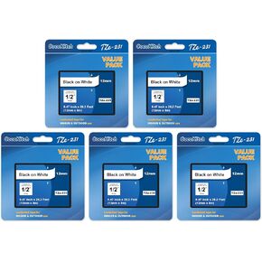 3 عبوات Tze231 TZ TAP 12MM 0.47 أبيض مغلفة استبدال للأخ Tze231 TZ-231 متوافق مع الأخ Ptouch PT-H100 D220 D210 PTD400 PTD-600 PTD610BT Maker ، 26.2 قدم × 8 م ، أسود على أبيض