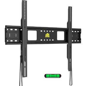 FORGING MOUNT Heavy Duty Fixed TV Wall Mount Holds up to 275Lbs for 65-110 inch TVs 3-Stud Low Profile TV Mount Ultra Slim Universal Bracket Fits 16"/18"/24" Studs MAX VESA 900x600mm- Easy DIY Install
