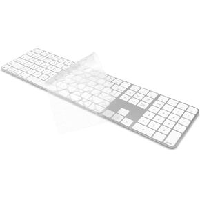 Ultra Thin TPU Keyboard Cover Protector Skin for 2024 Apple Magic Keyboard with Numeric Keypad Touch ID A3119
