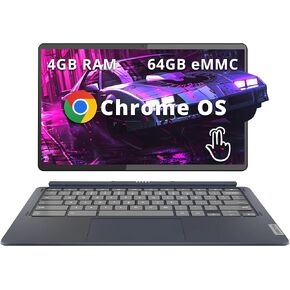 Lenovo IdeaPad Duet 5 13.3" FHD Touchscreen 2-in-1 Chromebook, Qualcomm Snapdragon SC7180 Processor, 4GB RAM, 64GB eMMC, Qualcomm Adreno Graphics, Chrome OS, Abyss Blue (Renewed)