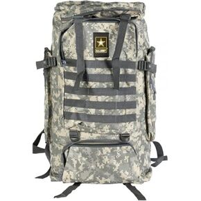 US Army 70L Large Tactical Backpack with Water Bottle Pouch - Military Backpack Molle System Breathable Back Padding - Hiking, Camping & Trekking Backpack for Men & Women (Camo)