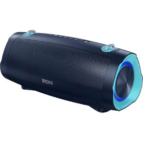 DOSS Extreme Boom Pro D100 Bluetooth Speaker with 140W Peak, 70W Bold Sound, Extra Bass, 24H Playtime, Beat-Sync Lights, Built-in Power Bank, IPX6 Waterproof, Portable Strap for Outdoor, Camping-Black