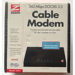 Zoom DOCSIS 3.0 Cable Modem 5341-02-03H