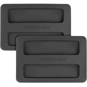 2pcs Toaster Cover, Black Silicone Toaster Lid 2 Slice Bread Machine Dust Cover Toaster Appliance Top Cover for Bread Maker Accessories Baking Supplies