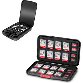 SD Card Case + Cable Card：Pop Up Style Memory Card Case with Compact Cable Card